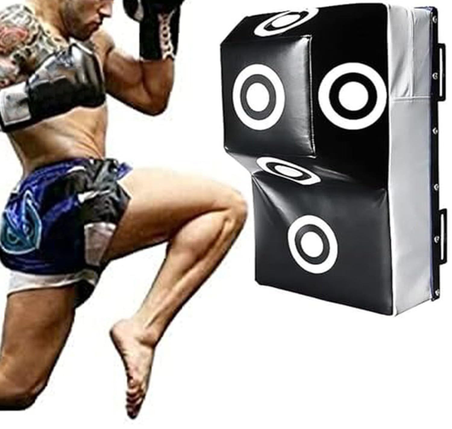 Punch Wall F0cus Target Pad,Allenamento Di Boxe Obiettivo Del Muro, Wall Mount Sacco Pesante Da Boxe Con Montante Con Punti Di Marcatura, Bersaglio Da Allenamento Per Pugni Sportivo B,60x35x30cm