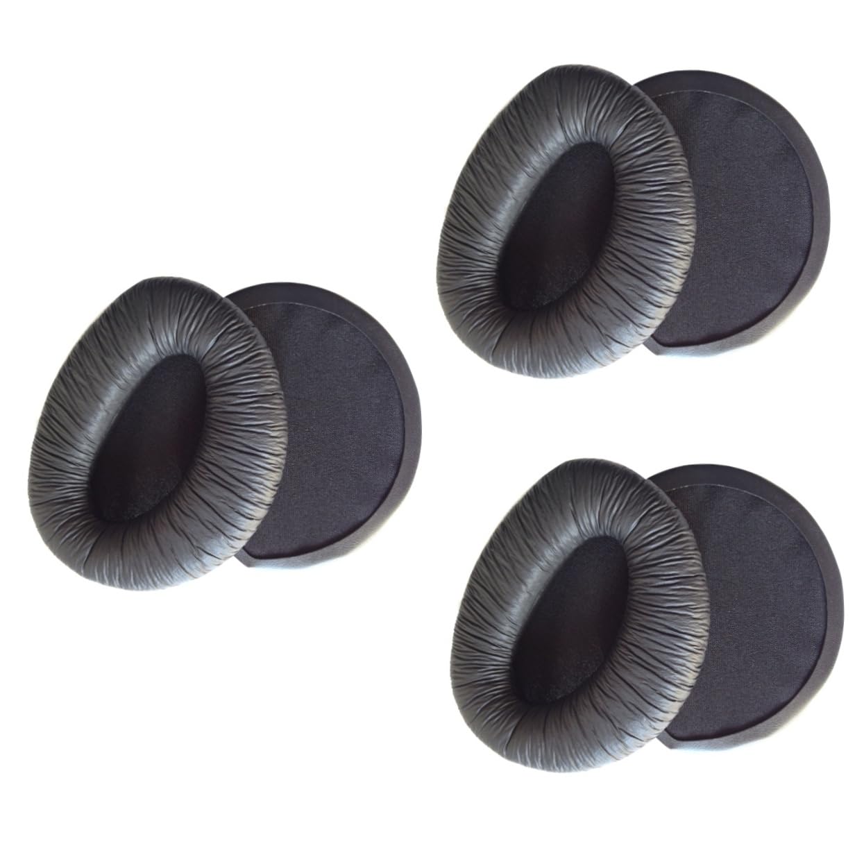 jojofuny 3piezas Almohadillas De para Auriculares Ear Pads De PU y Color Negro De El Rendimiento y Durabilidad