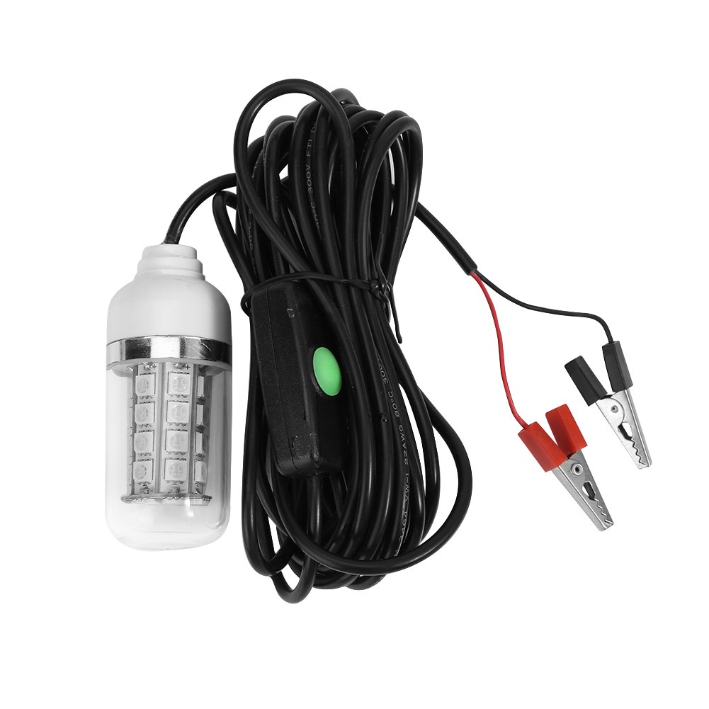 QANYEGN LED Night Fishing Light, derwater Fishing Light, Green derwater Fish Finder Lamp for Aracts More Fish in Freshwater(108LED Beads)