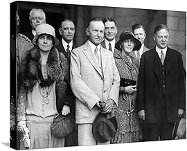 ART.COM Stretched Canvas Print Republican Nominee Hoover Heads the Greeting Party for President and Mrs Coolidge, 24" x 18"