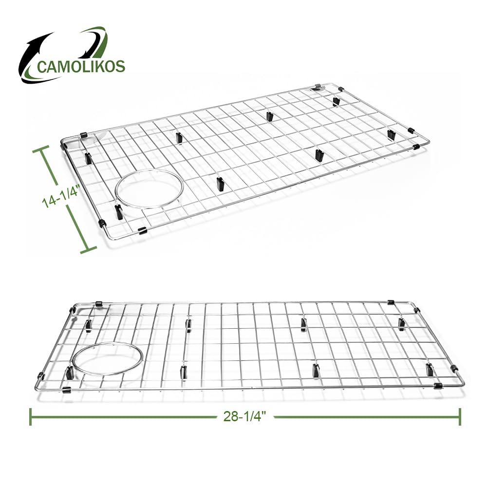 CTXBG2814 Sink Rack for Bottom of Sink for Specific Elkay Sink Bowls 28-1/4" x 14-1/4" x 1-1/4" Stainless Steel Bottom Grid, Kitchen Sink Grid,Sink Grid,Sink Protector,Sink Bottom Grid