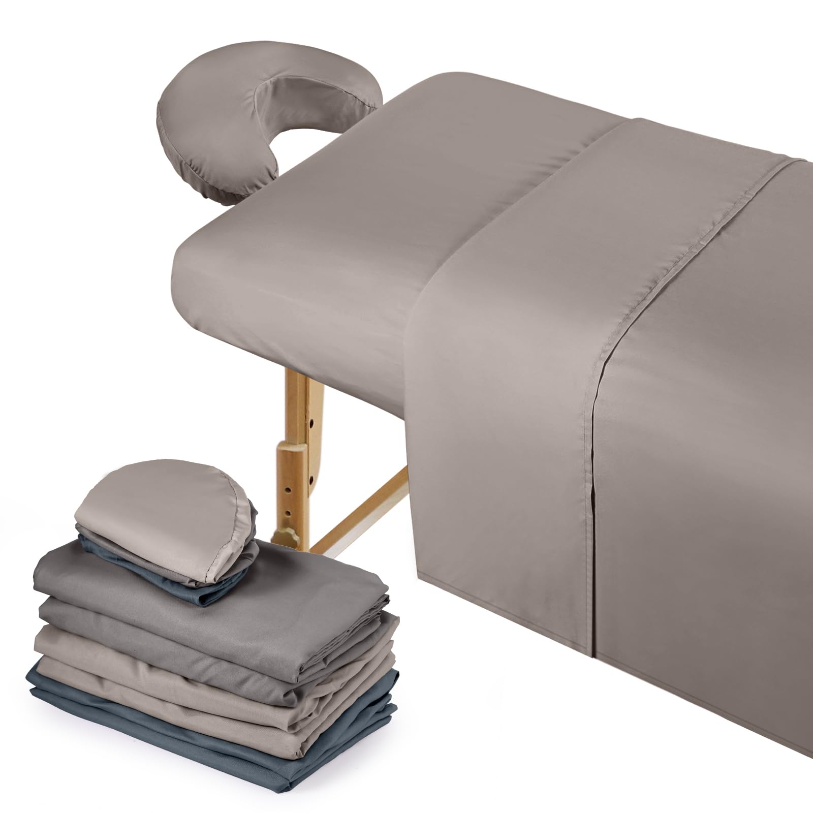 Kinlop Massage Table Sheets - 3 Sets, Multiple Colors -1