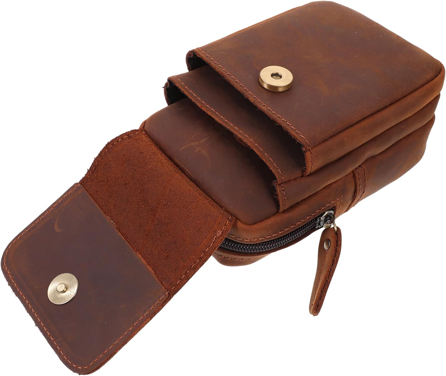 Retro Phone Storage Bag Cellphone Pouch Multifunctional Waist Bag for Men Outdoor Use