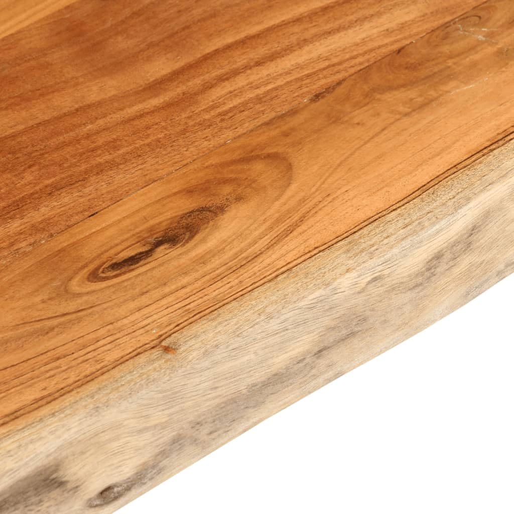 vidaXL Tablero de Mesa Rectangular Borde Natural Acacia 110x60x2,5 cm, Tablero, Tablero de Mesa Rectangular, Tablero de Mesa de Comedor