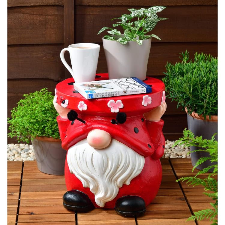 RA Home store® Just In Time For Summer With This Gorgeous Solid Plant Stand, Beautiful Addition To Your Garden (Ladybird)