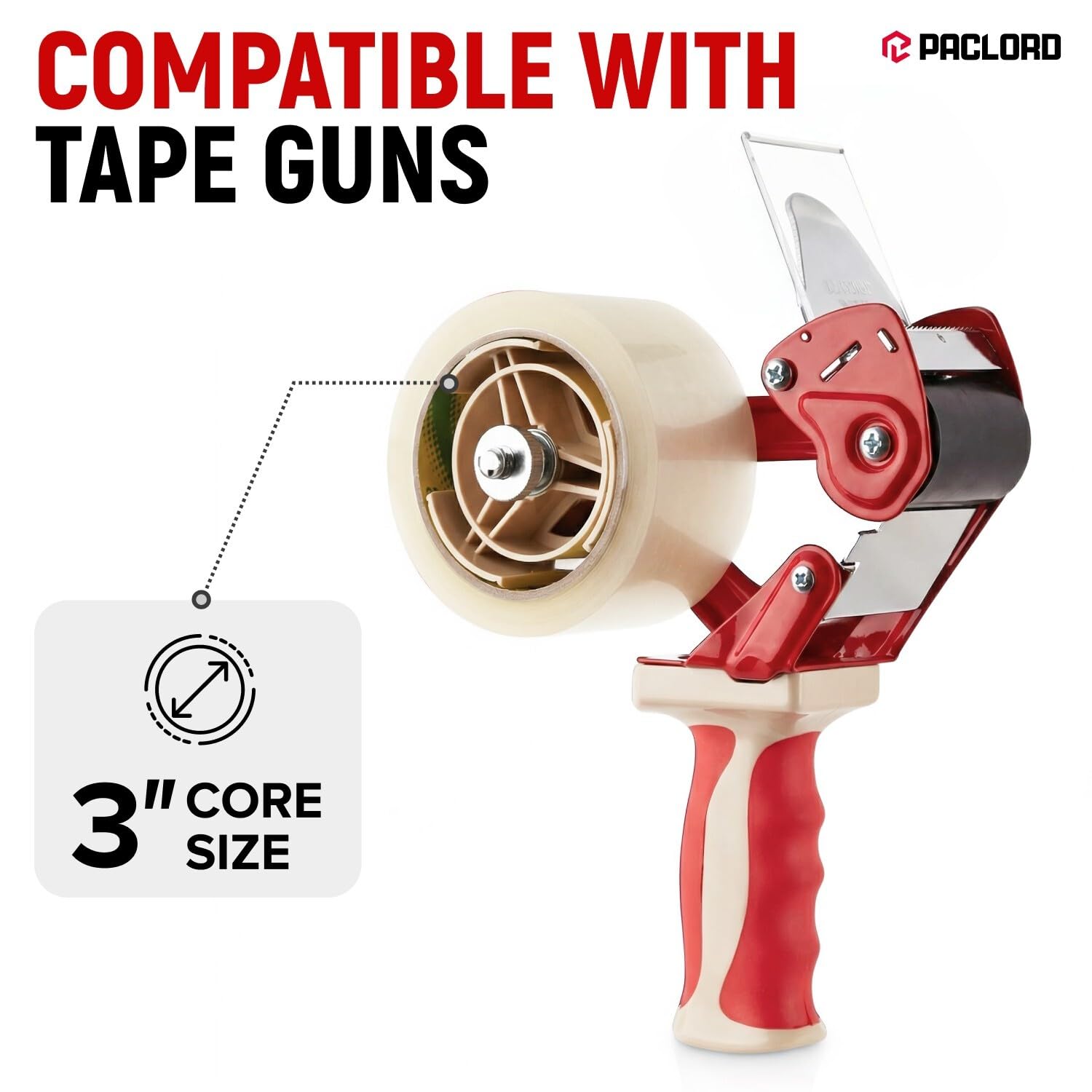 3" x 110 Yards Clear Packing Tape, Pack of 2 - Heavy-Duty 2.6 Mil Thick Carton Sealing Tape with Industrial Strength Adhesion for Packaging, Moving, or Shipping Boxes image 3