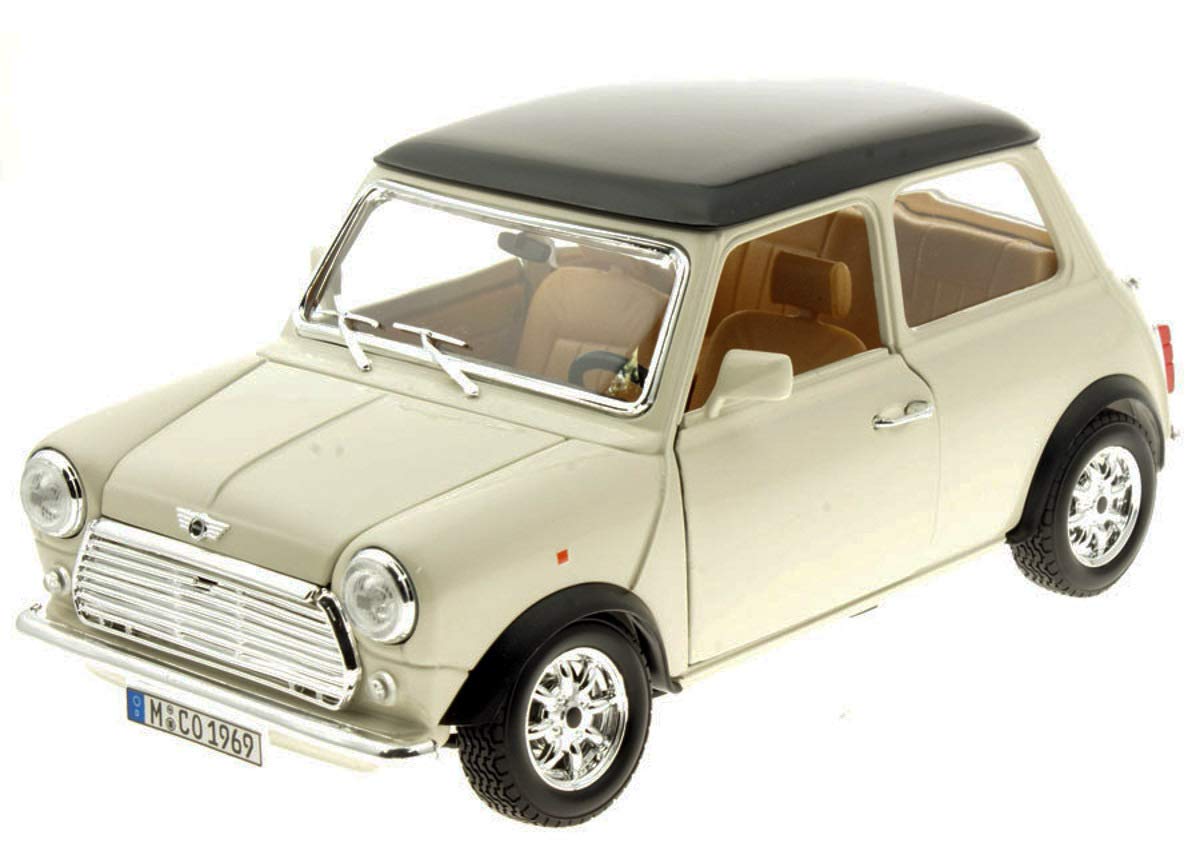 Amazon | ブラーゴ 1/18 クラシック ミニ クーパー 1969 ベージュ