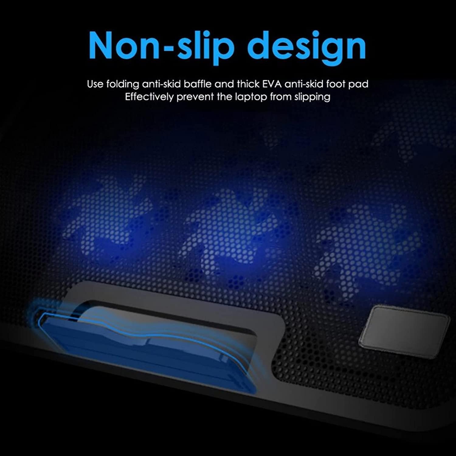 Base Raffreddamento Pc Portatile Portable Gaming Laptop Cooler Pad Di Raffreddamento USB Due Porte Sei Ventole Di Raffreddamento Display LCD Supporto Per Notebook Regolabile Ventola Pc Per Ufficio