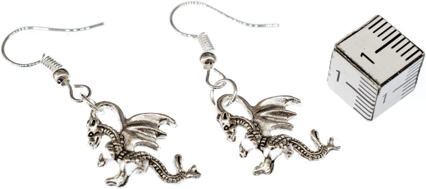 Dragon 2Cm Earrings Rs Hangers Miniblings Fantasy Mythical Creature Metall