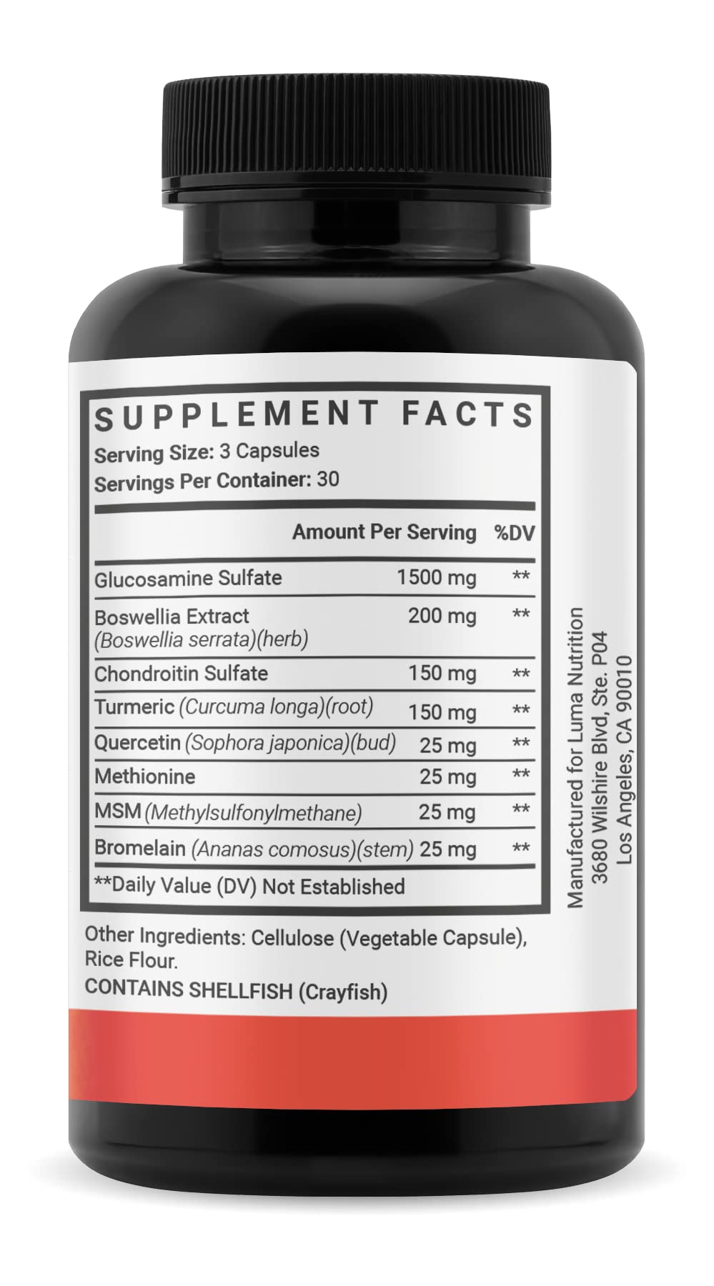 Luma Nutrition Glucosamine Chondroitin MSM Supplement - 90 Capsules — Amazon image 9