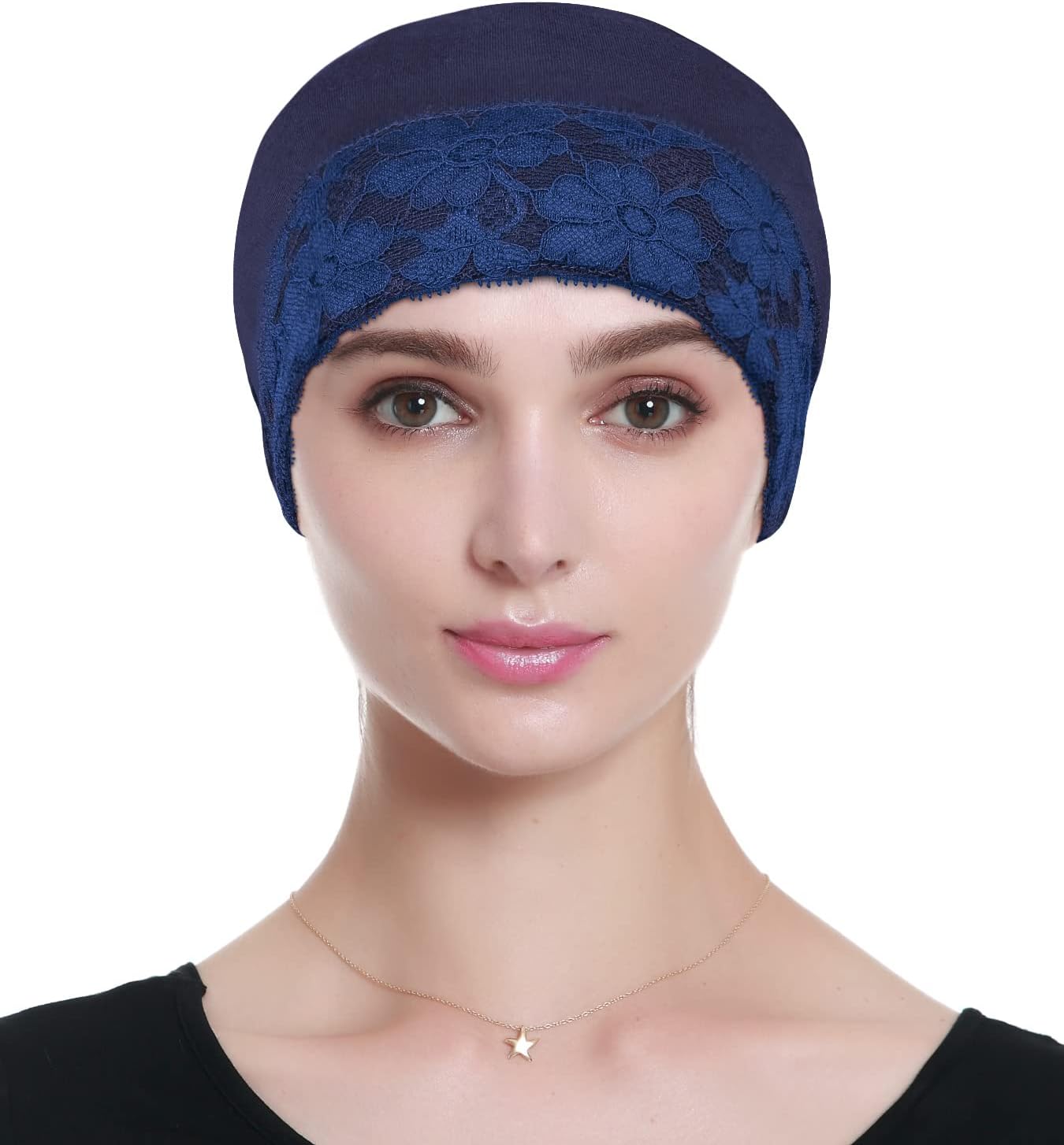 Lace Beanie Sleep Caps Head Coverings for Women Hair Loss - Image 4