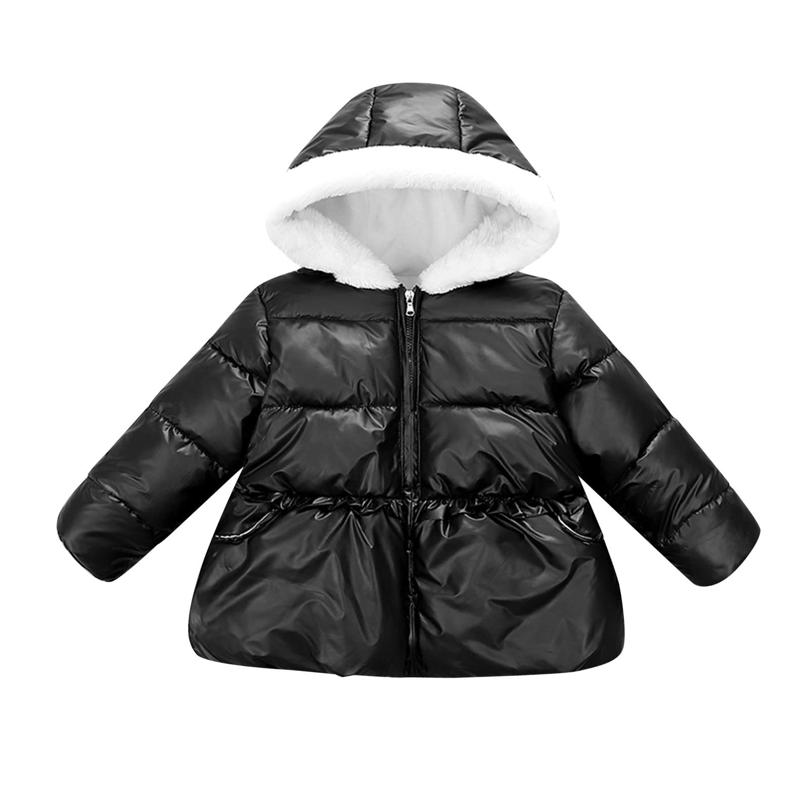 Manteau Enfant Fille Garçon Peluche Fourrure – Épais Chaud Hiver – Cardigan Doux à Poches Coloré
