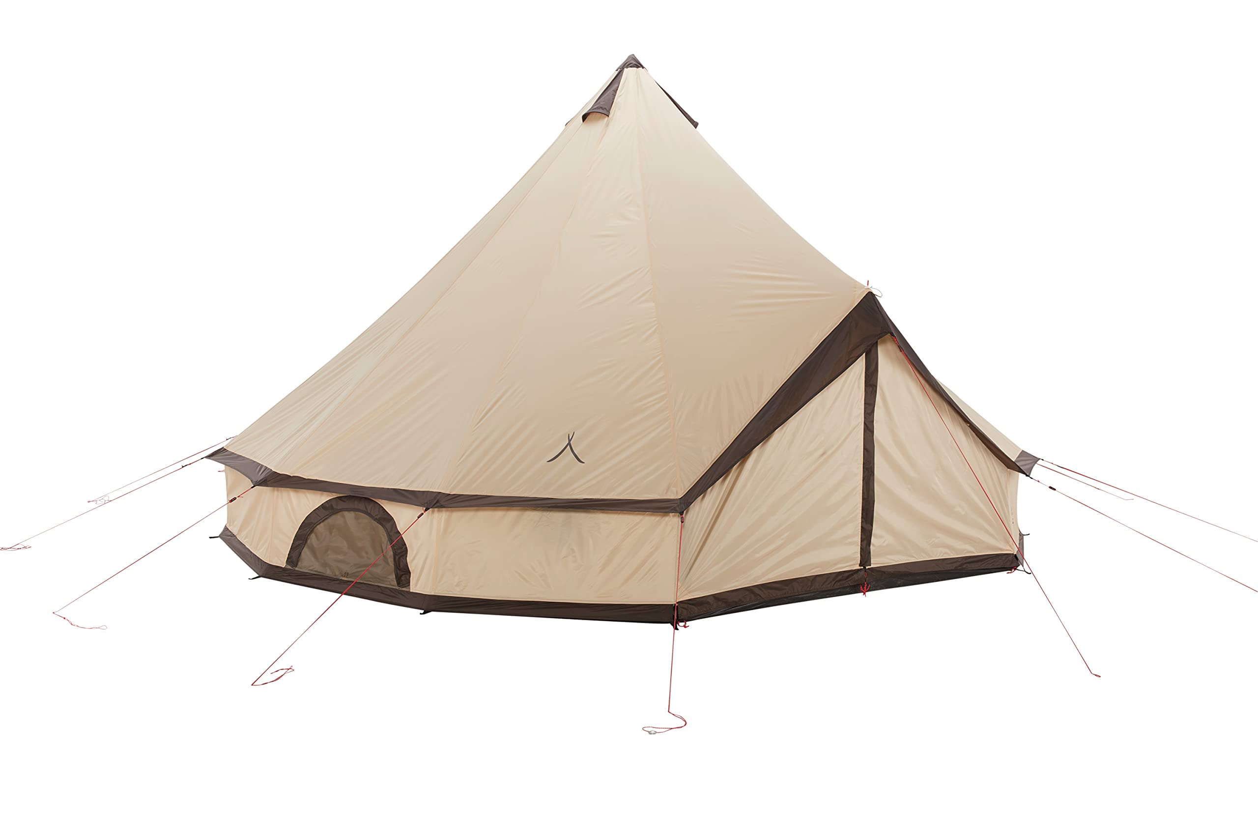 Grand Canyon Indiana 10 – Tente ronde pour 10 personnes | Tente familiale Tente de groupe Tente pyramidale Tipi