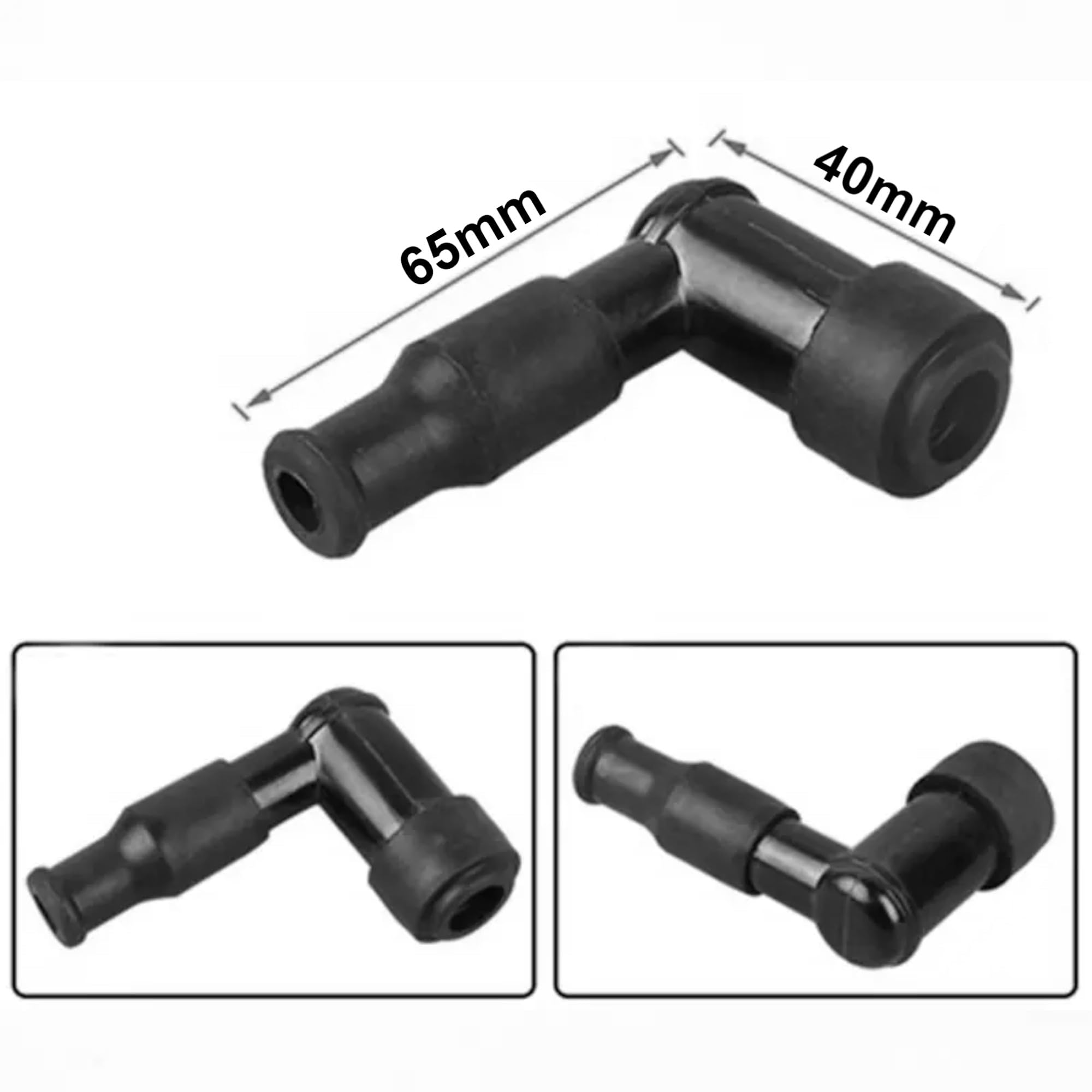 Cyclingcolors Antiparasite Capuchon De Bougie Et Câble Allumage 7mm 1m - Connecteur Étanche Moto Scooter Quad