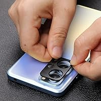 Vista 5 de Ibywind Protector de pantalla para Xiaomi Poco X4 GT 5G, 2 unidades, vidrio templado de dureza 9H y protector de lente de cámara, con marco