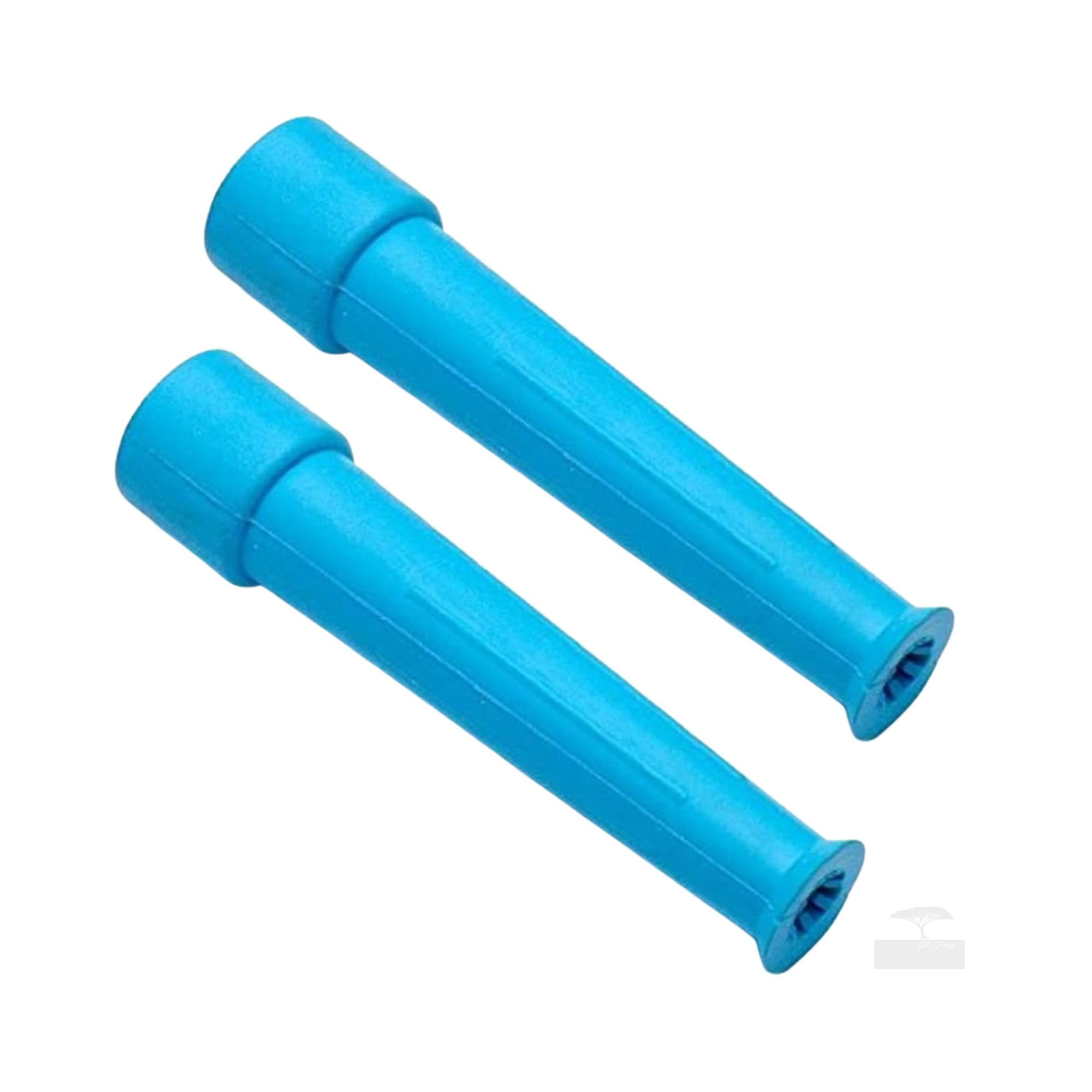 Anti-Splash Tap Swirl Nozzles, 2 x Blue Swirls for 1/2-Inch Taps Large