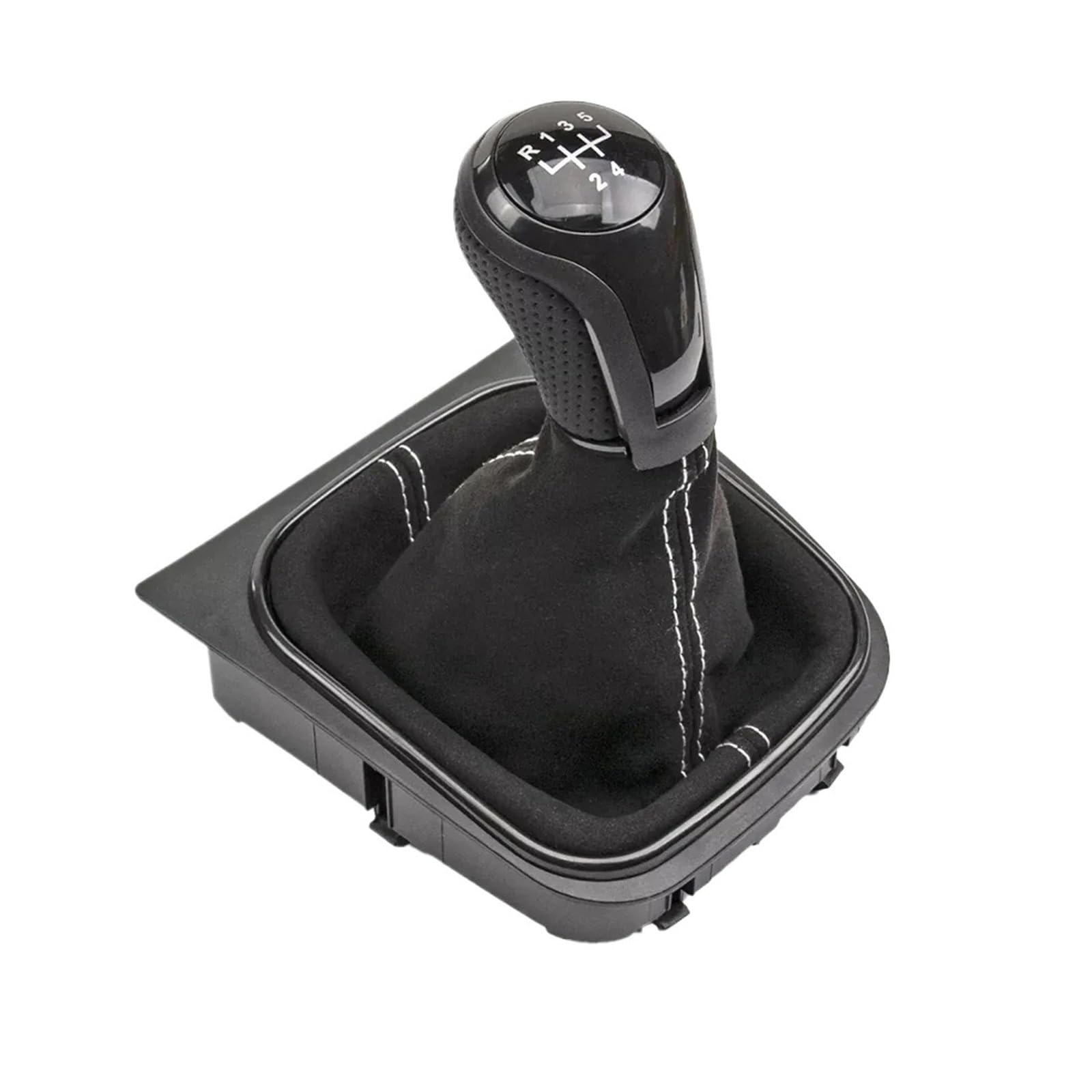 Zynther Automatic Shift knob for Golf 5 MK5 for 6 MK6 Car for Speed Gear Shift Knob with Gaiter Boot for Jetta MK3 for Scirocco III 137(5Speed)