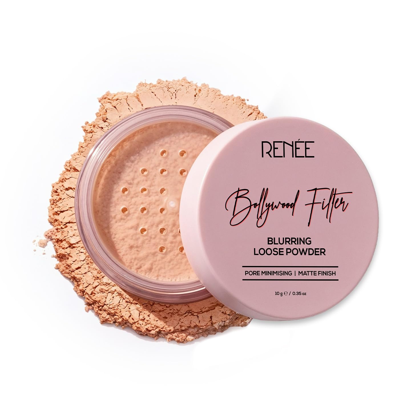RENEE Bollywood Filter Pore Blurring Loose Powder For Face - Fresh Sand | Matte Finish, Sets Makeup, Blurs Pores, Controls Shine | For All Skin Types | 10g-image-33
