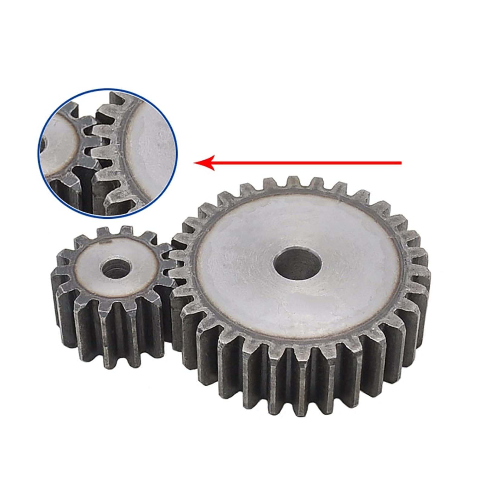 Bevel Gear Pinion Hardware Mechanical 1pcs 3 Modulus 12 Teeth to 32 Teeth Cylindrical Spur Gear Steel Metal Transmission Gear Roughly Bore(16 Teeth)