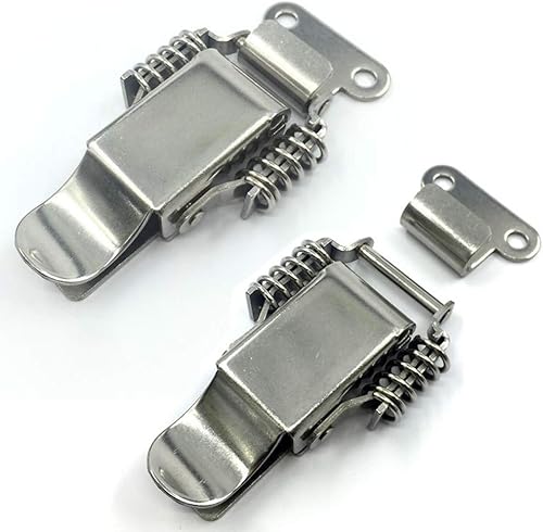 2 piezas de acero inoxidable Spring Draw Toggle Latch Latch Latch Lock Lock Case Box Chest Trunk Toolbox Chest Toolbox Chest Toggle Lock Longitud