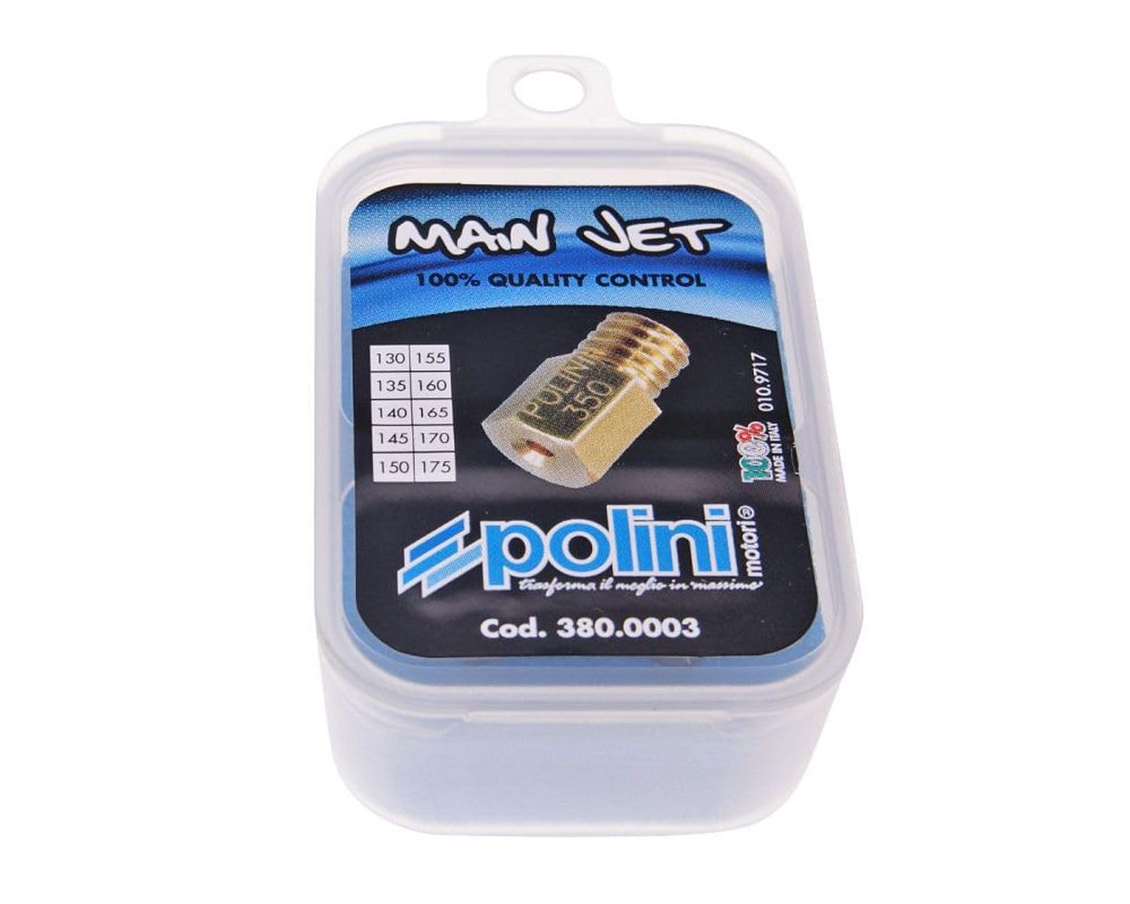 Set Ugelli Carburatore Polini Per Mikuni - 10 Getti Da 130 A 175 (Incremento 5) | Kit Tuning Moto - Foto 13