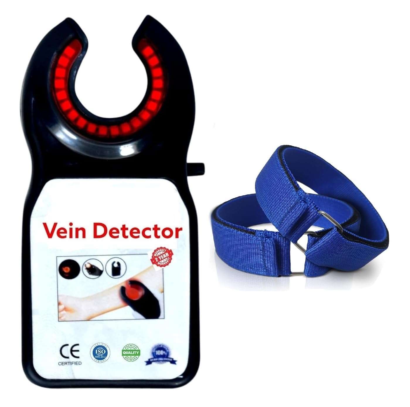 SSIN Premium German LED Portable Vein Finder | Handheld Infrared Vein Detector & Vein Viewer with Quick Release Band (Pack of 1)-image-35