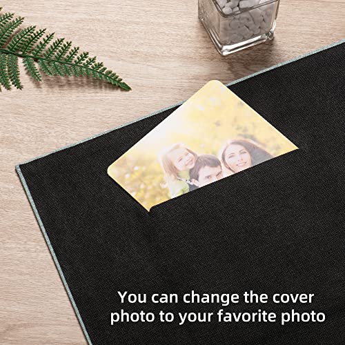 Xondies Linen Photo Album 300 Pockets For 4X6 Photos Fabric Linen Cover Photo Books Slip-In Picture Albums Large Capacity Pictures Book For Wedding Family Anniversary Baby(Green) #TOP3