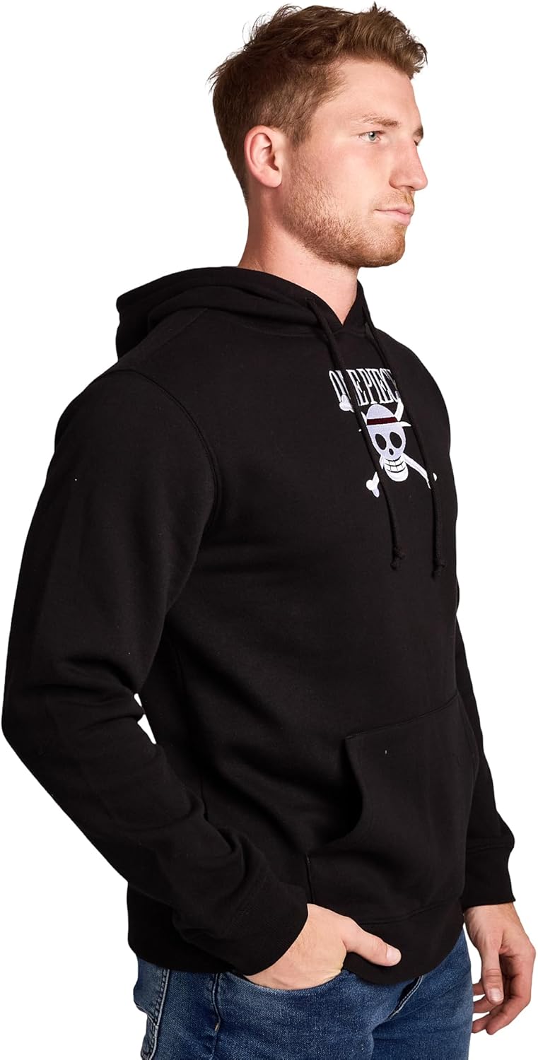 Bioworld One Piece Monkey D. Luffy Men's Black Long Sleeve Hooded Sweatshirt - Image 3