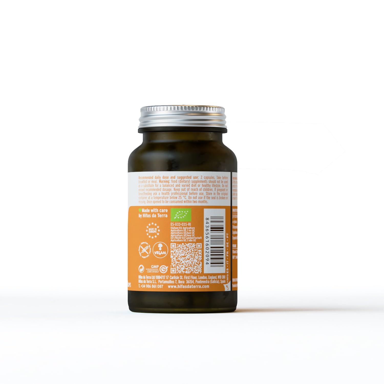 HIFAS DA TERRA - HIFAS-Detox Extractos de Hongos Puros de Maitake, Polyporus y Vitamina C para Combatir el Estrés Oxidativo - Bote 60 cápsulas