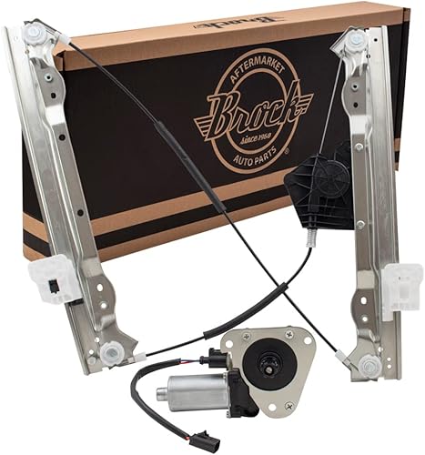 Brock Elevalunas eléctrico delantero de repuesto para pasajeros con motor y conector de 2 pines compatible con 2011-2014 200 Sedan Avenger disponible en Yaxa Peru