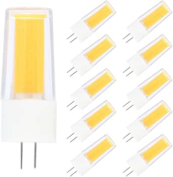 Ampoules LED G9, 3.5W Equivalent 30W Halogène Lampe, Blanc Chaud 2700K 380LM Sans Scintillement AC/DC 220V Pour Chambre Salon Cuisine Jardin, Non Dimmable, Lot De 10