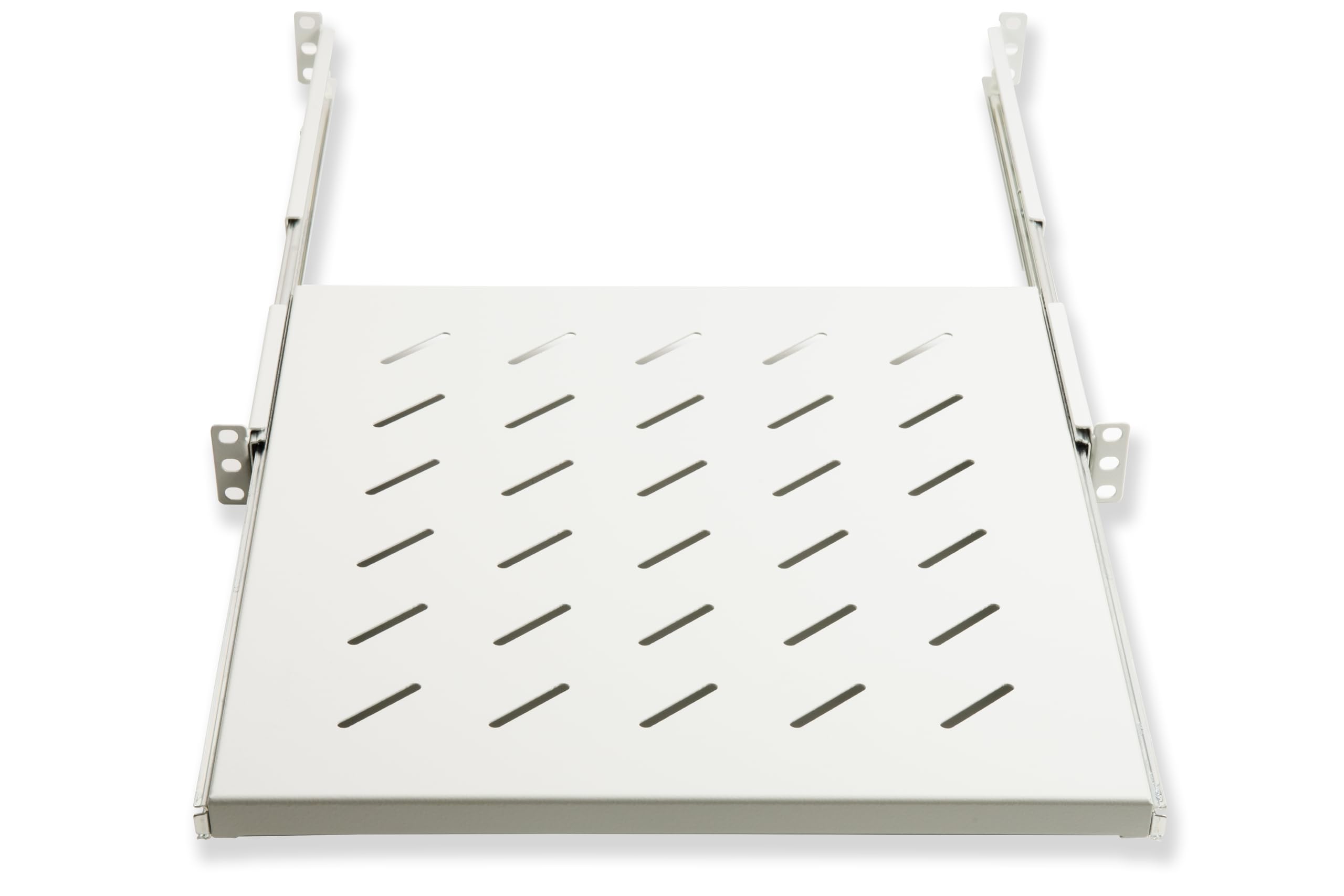 Link lkrip550eg Universal Ablage für Schrank Rack ausziehbar auf Schienen Teleskop, 550 mm, grau