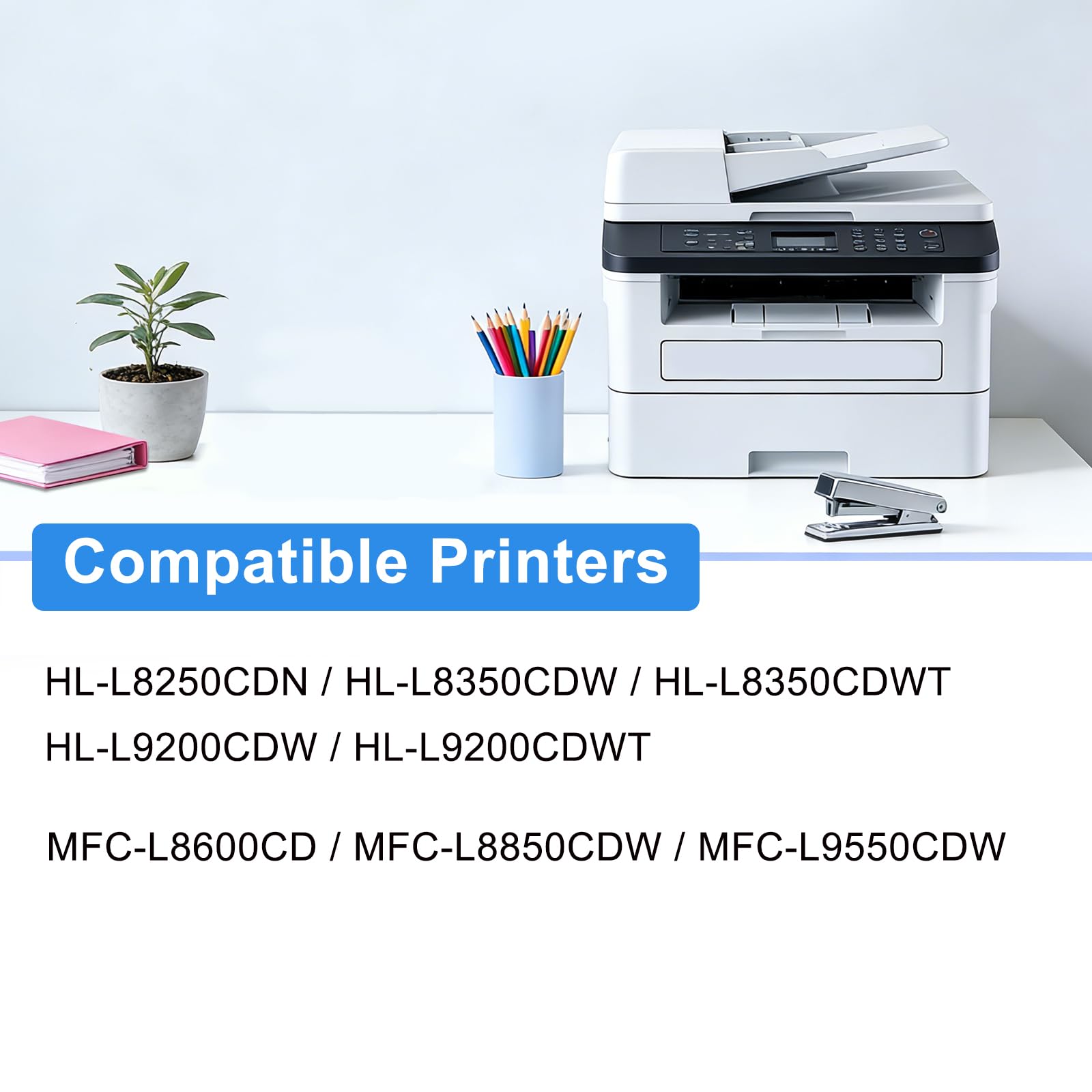 HenceBuy DR331CL - Tamburo di ricambio per stampante Brother DR331 DR331CL per stampanti HL-L8250CDN HL-L8350CDW HL-L9200CDW HL-L9200CDWT MFC-L8600CDW HL-L8850CDW (confezione da 1, resa 25000 pagine)
