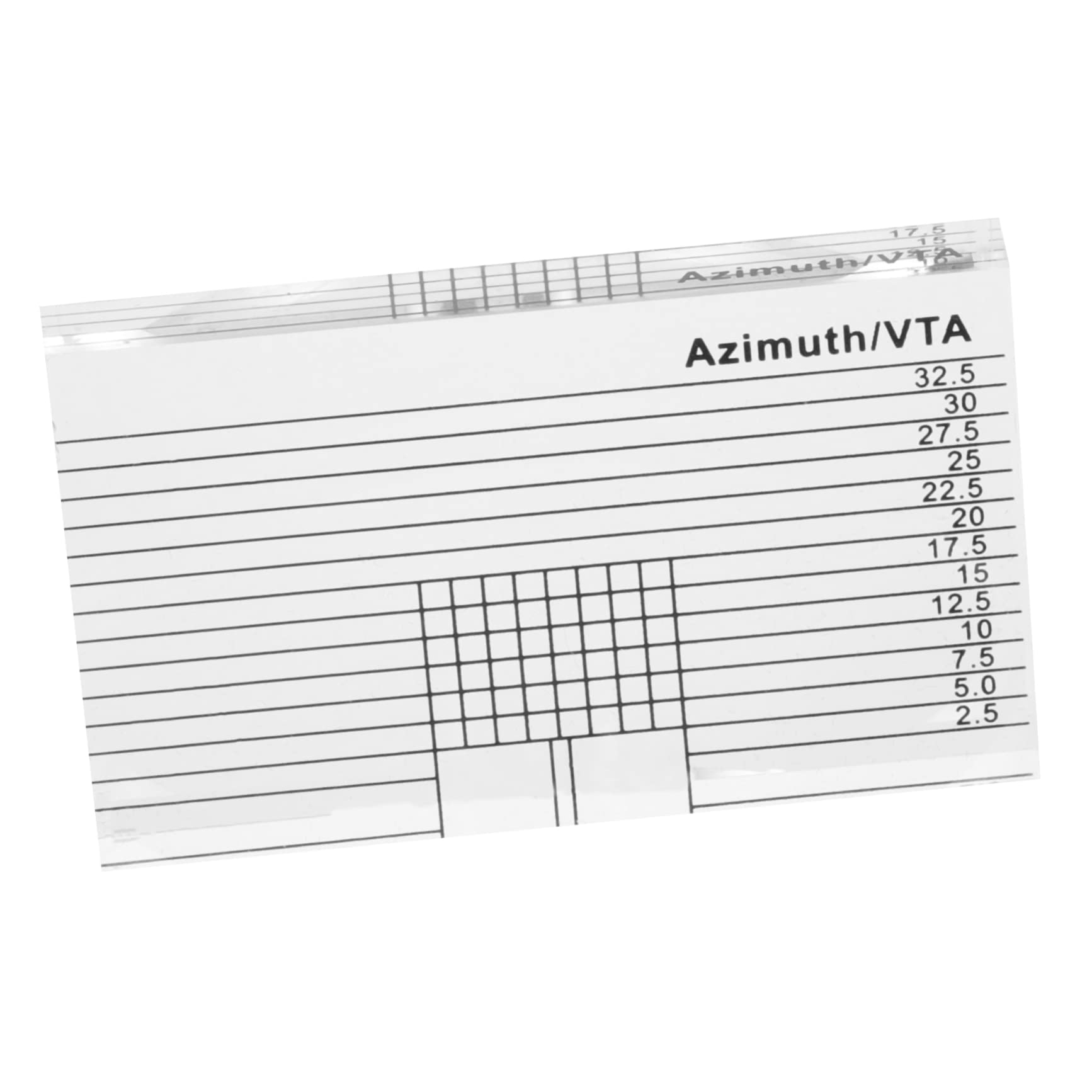 Cabilock 5 Pezzi Misurazione allineamento documentazione governate strumento azimuth stilo per giradischi scala del braccio Tonearma pratico del giradischi Acrilico Trasparente