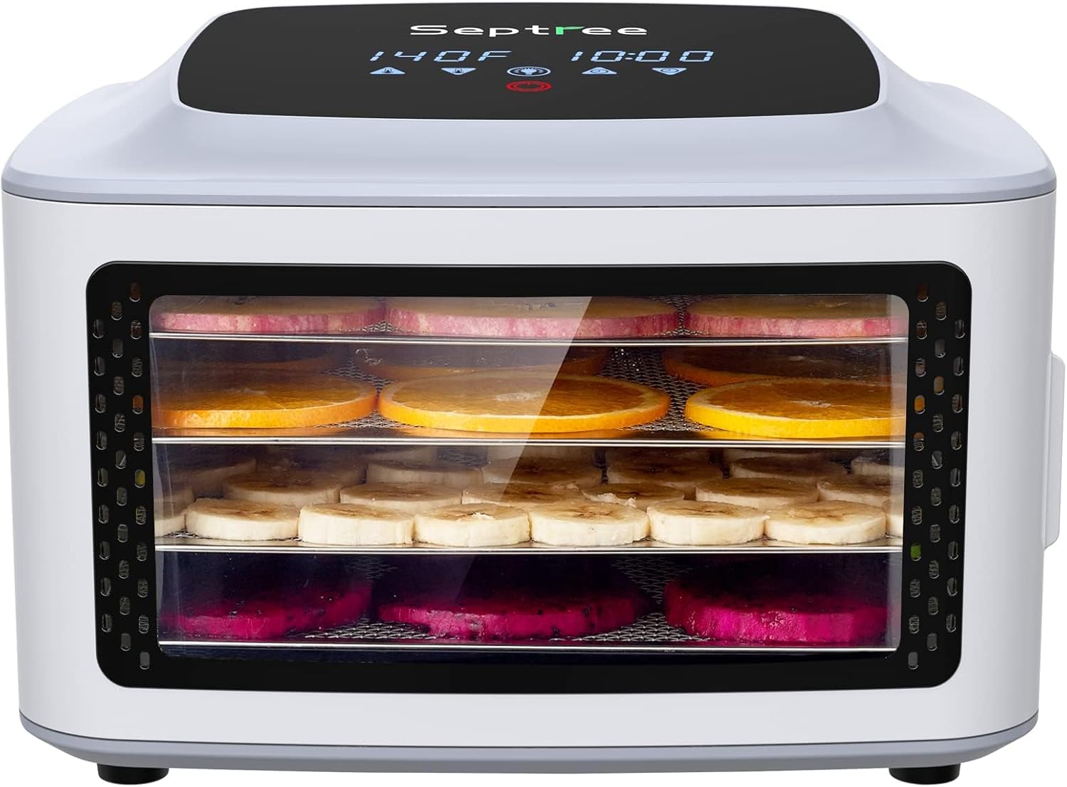 Septree 4-Tray Stainless Steel Food Dehydrator