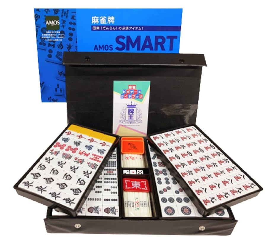 (新品)麻雀牌・スマート　マット・ジャンクマット　 セット（スコア・ポーカー付） 新品】当店オリジナル（スコア帳・ポーカーチップ付）麻雀牌
