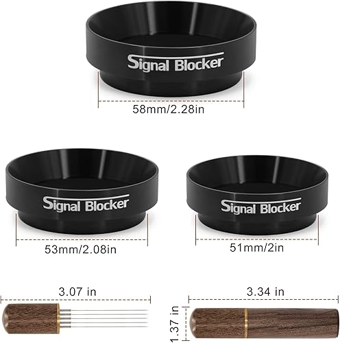 Miniatura 3 de Embudo dosificador de café expreso de 2.126 in embudo dosificador de café para Breville  Embudo portafiltro de 2.126 in Anillo dosificador de café