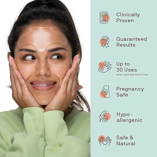 Miniatura 9 de Dermaclara Parches faciales de silicona para arrugas y líneas finas, parches antiarrugas de silicona para tratamiento de fusión para embarazo seguro