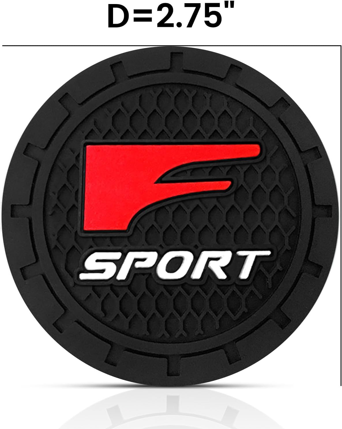 Car Cup Holder Coaster for Lexus F Sport Recessed Silicone Cupholder Coaster Interior Accessories 2.75IN 2Pack image 5
