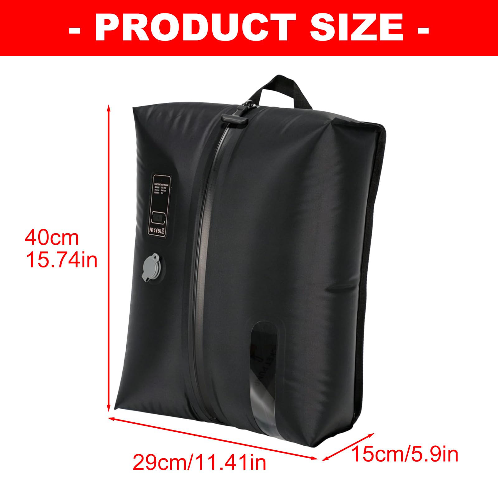Bolsa de compresión sellada visible que incluye herramienta manual para una gestión eficaz del espacio del armario, bolsas de almacenamiento de ropa de cama