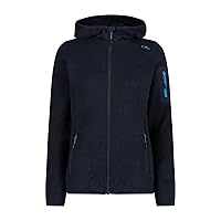 CMP - Giacca Donna Cappuccio Fisso, B.Blue-Giada