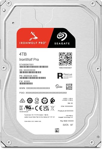 Miniatura 41 de Seagate IronWolf HDD NAS de 12 TB Unidad de disco duro interna CMR 3.5 pulgadas, SATA 6Gb/s 7200 RPM, caché de 256MB para almacenamiento en la red