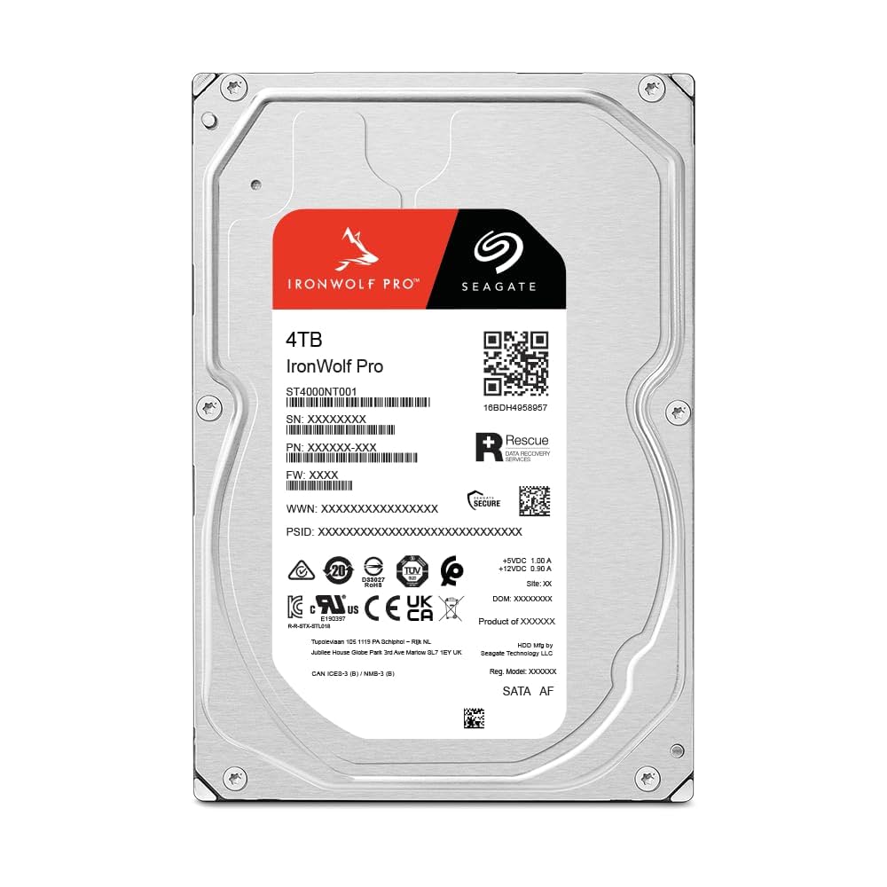 【新品】Seagate IronWolf 4TB HDD 2台セット St4000ne0025 - 2ew107 Seagate ST4000NT001 Ironwolf Pro 4TB