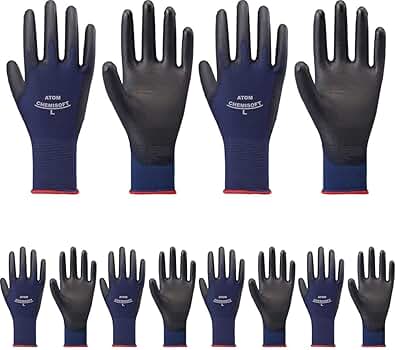 Amazon | [アトム] ケミソフト ストレッチ SS 1590 (× 2) | 背抜き手袋