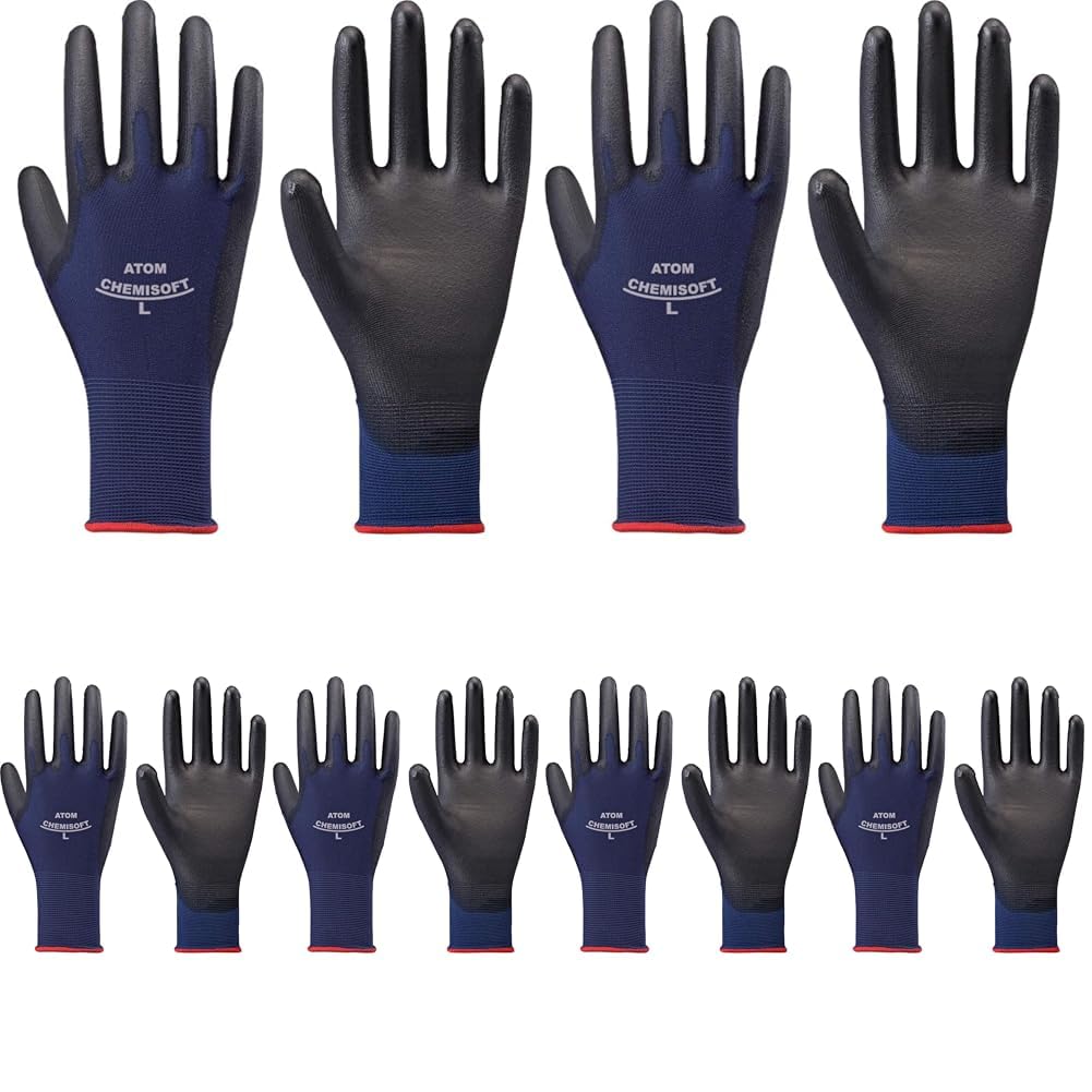 Amazon | [アトム] ケミソフト ストレッチ SS 1590 (× 2) | 背抜き手袋