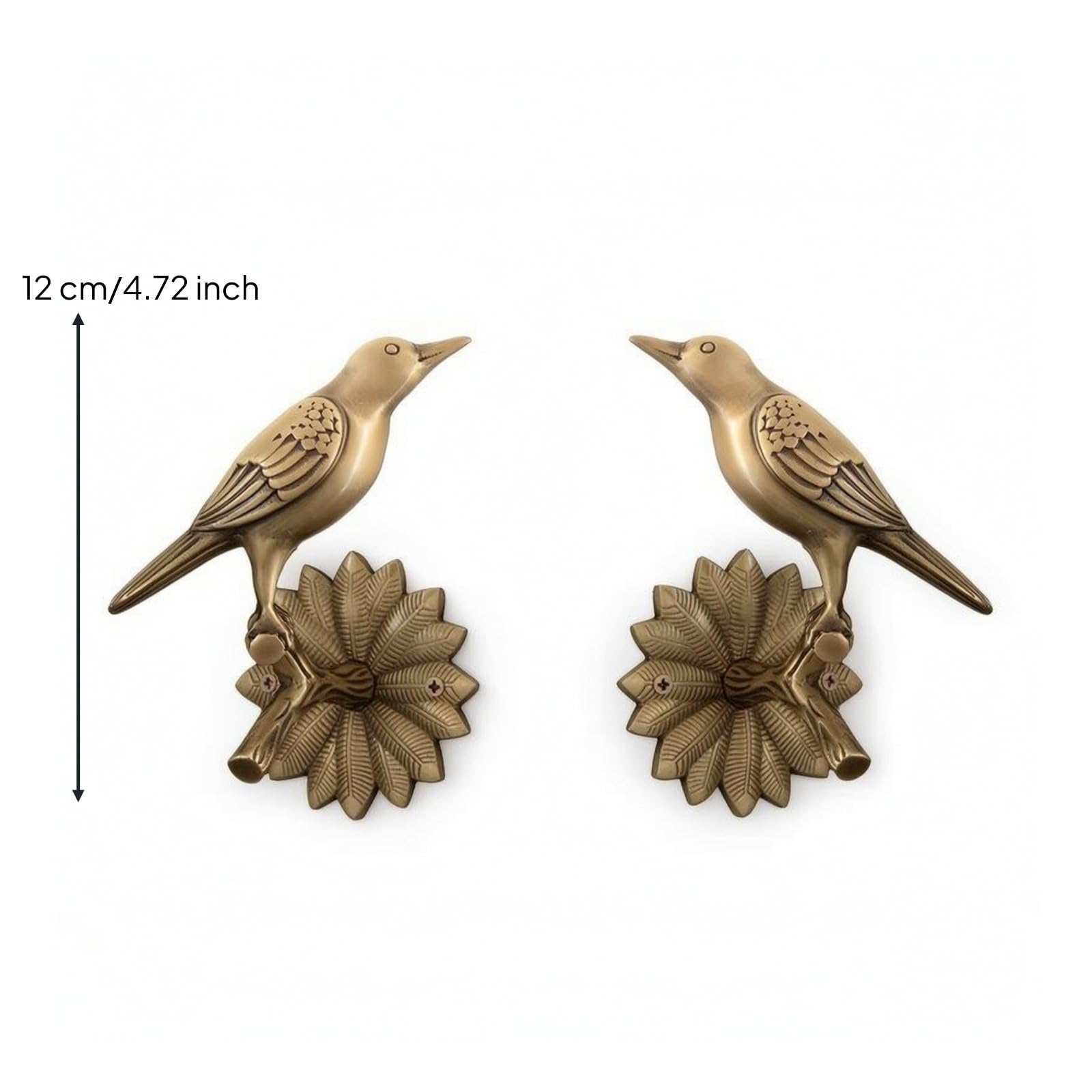 Gancho con Forma Pájaro Tallado Sujeta s Pared Elegantes para Dormitorio