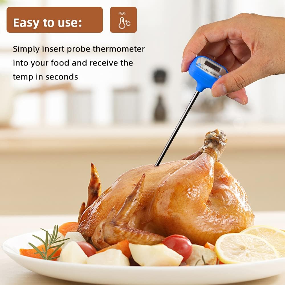 review CEM DT-130 Digital Cooking Pocket Thermometer, Digital Instant Read Meat Thermometer Kitchen Cooking Food Candy Thermometer with Backlight and Magnet for Oil Deep Fry BBQ Grill Smoker Thermometer
