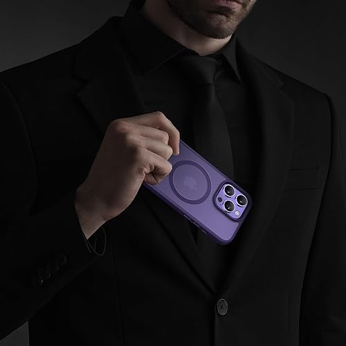 Miniatura 458 de Miracase - Funda magnética para iPhone 13 de 6.1 pulgadas (compatible con MagSafe) (con 2 protectores de pantalla), protección de grado militar