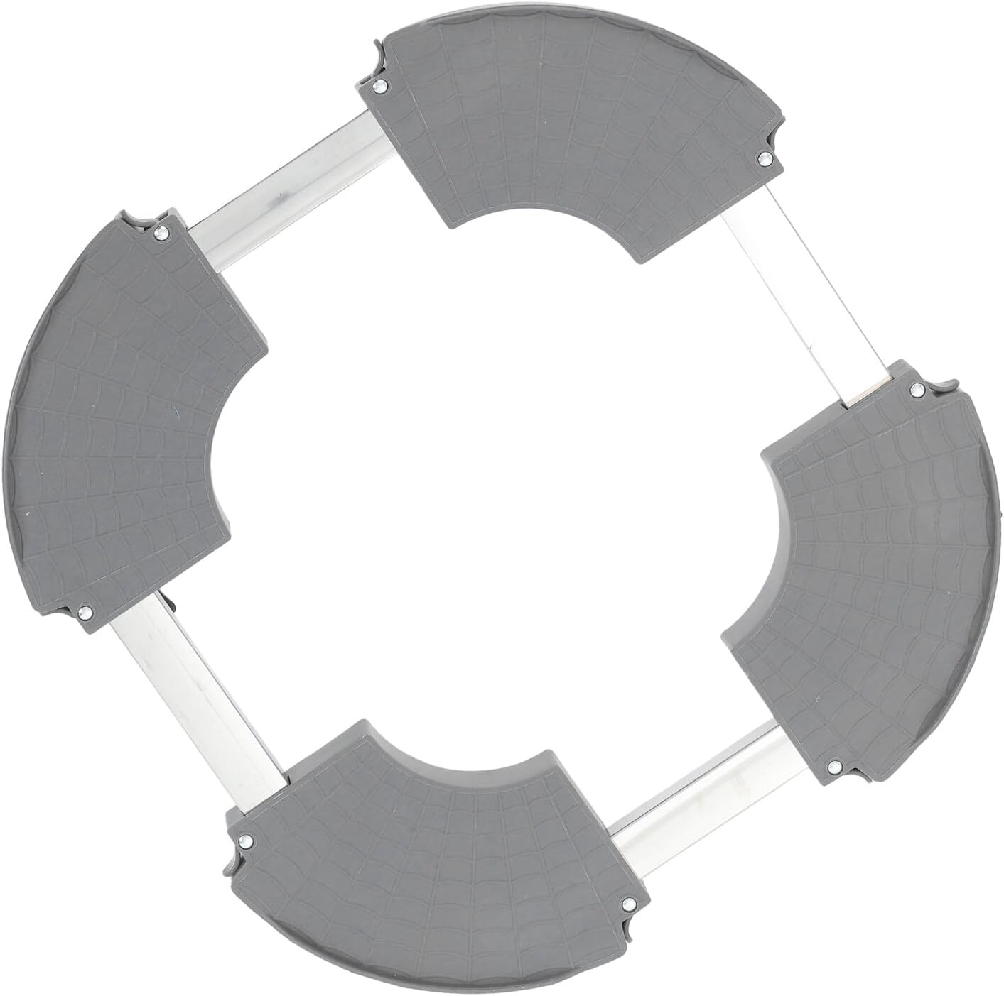 Ciieeo Rolling Plant Stand with Wheels Gray Expandable Round Indoor Planter Tray Mobile Plant Dolly for Pots Suitable for Indoor and Outdoor Use