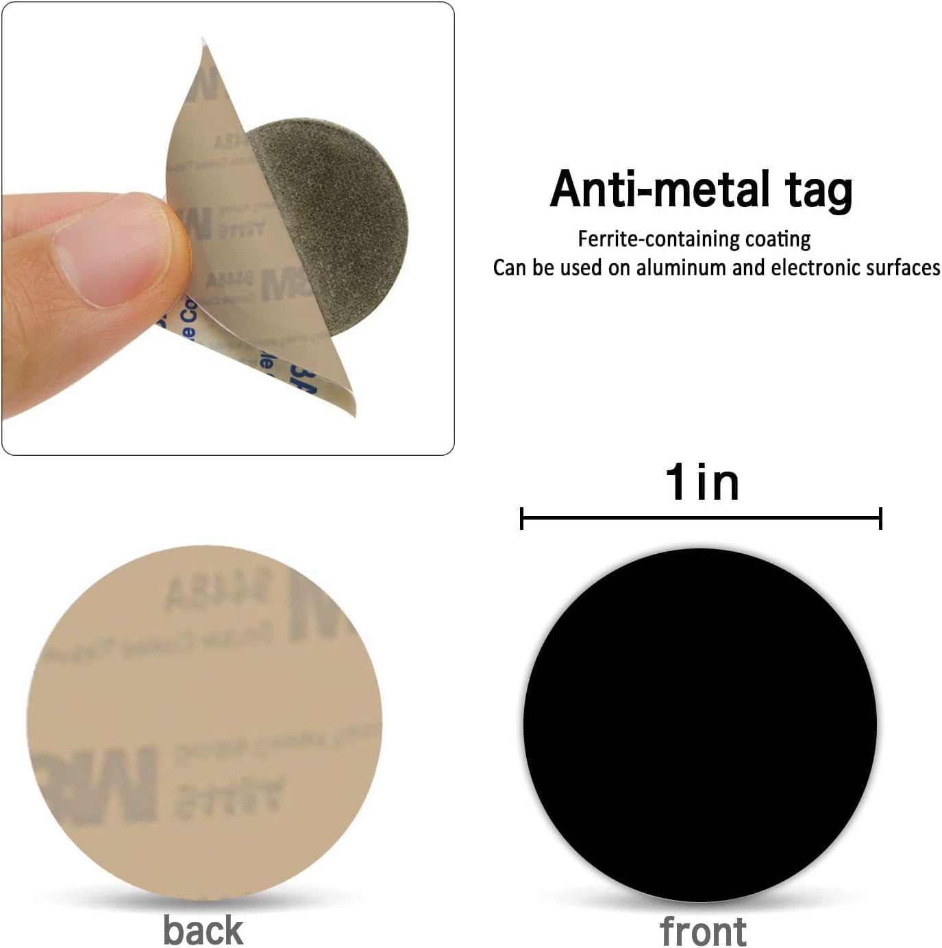 NFC Ntag215 Tag anti-metallo 504 byte programmabili Android iPhone
